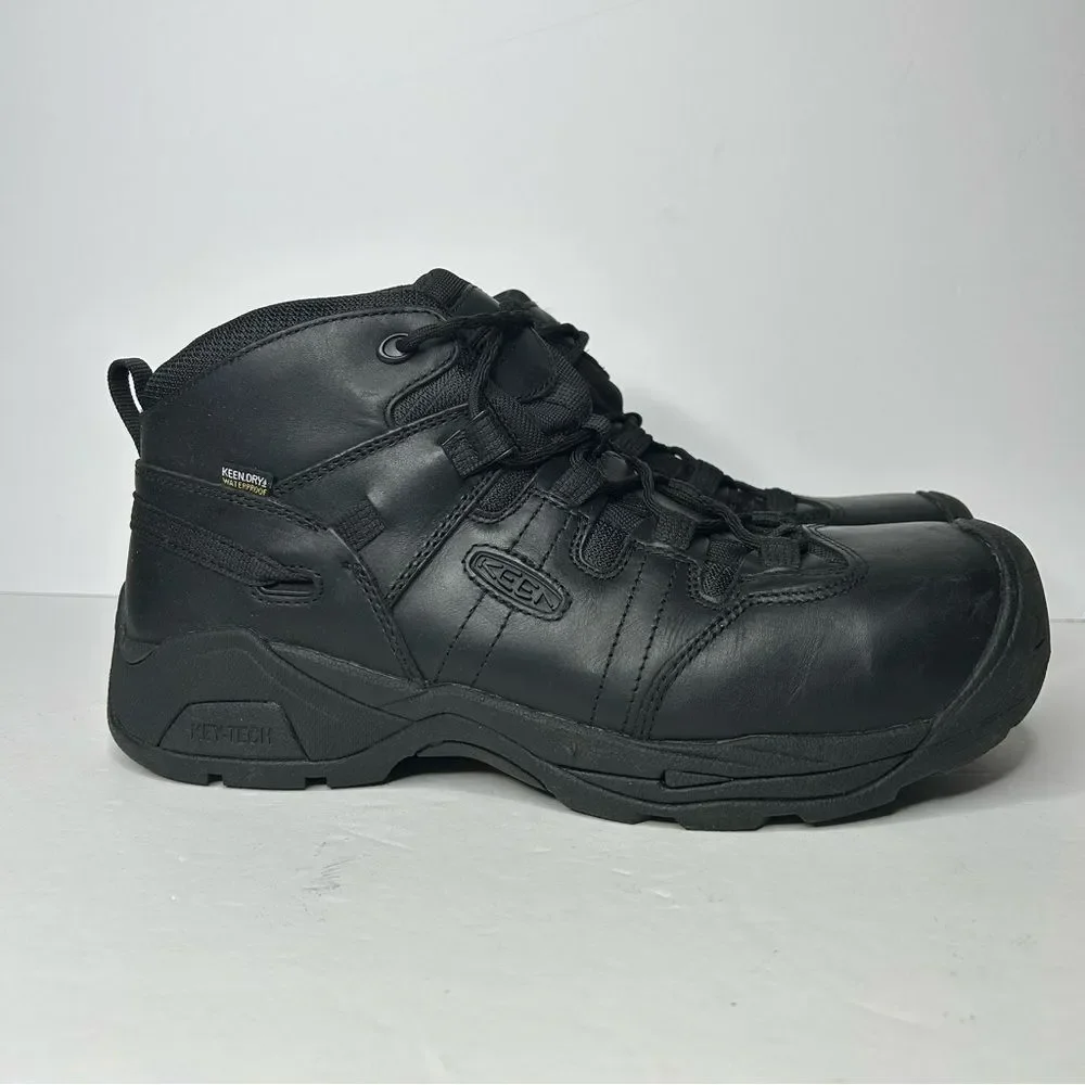 Keen Men's Black uility Leather Boots 11.5 D